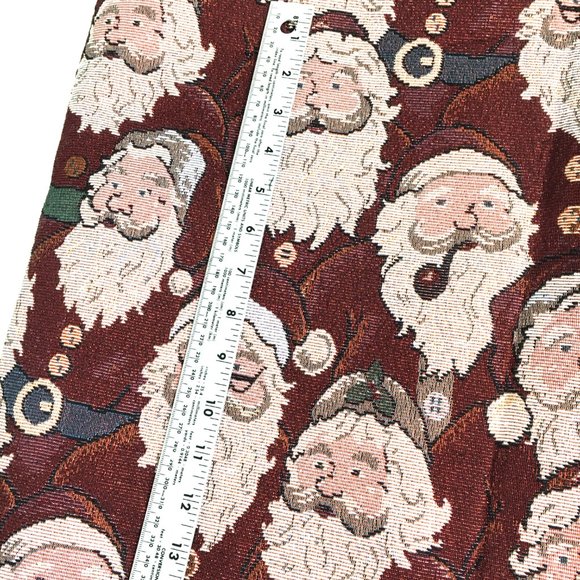 Vintage Santa Faces tapestry fabric 2 yards 
Christmas projects or gifts. - Picture 9 of 13